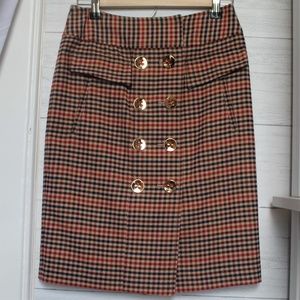Etcetera Plaid Skirt